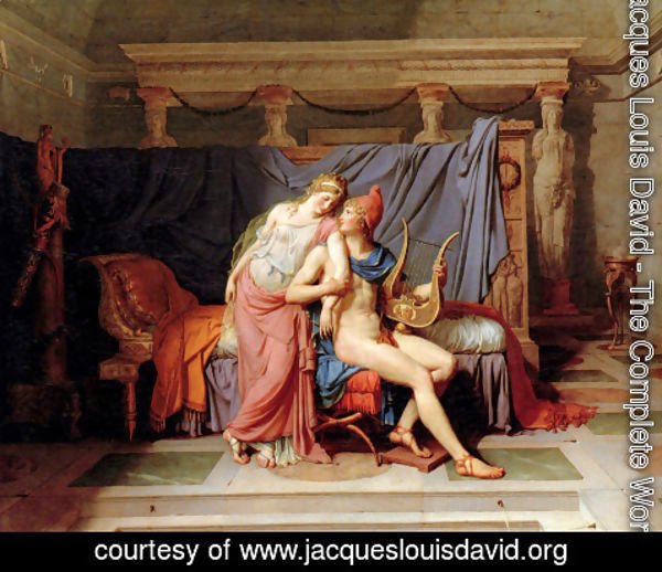 Jacques Louis David - The Courtship of Paris and Helen