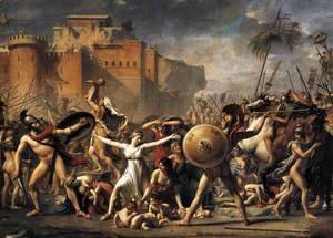 Jacques Louis David - The Intervention of the Sabine Women