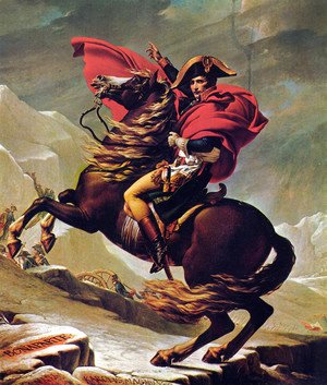Jacques Louis David - Napoleon Crossing the Alps 2