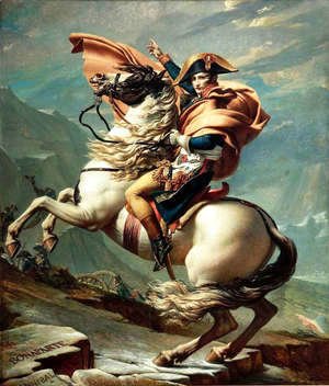 Jacques Louis David - Napoleon Crossing the Alps