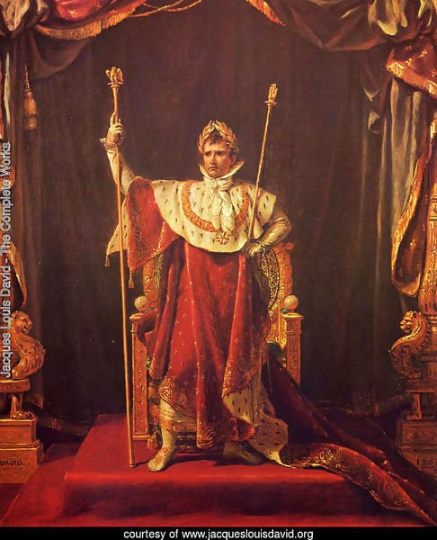 Portrait of Napoleon in imperial garb