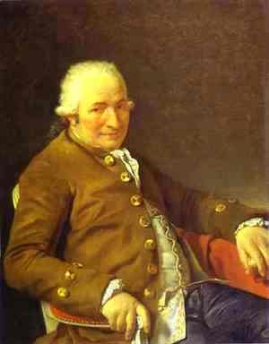 Jacques Louis David - Portrait Of Charles Pierre PeCoul Contractor Of Royal Buildings