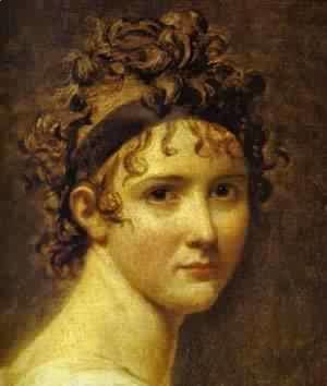 Jacques Louis David - Portrait Of Mme ReCamier Detail 1800