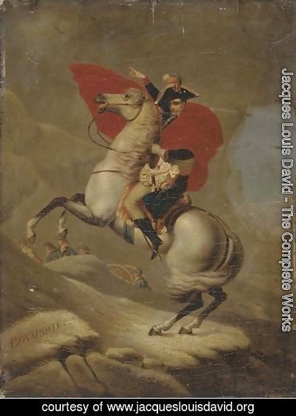 Jacques Louis David - Napolean Bonaparte crossing the Alps by the Great Saint Bernard Pass- 1800