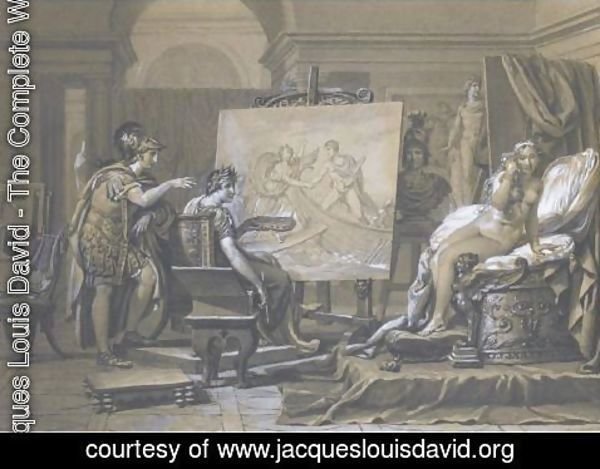 Jacques Louis David - Alexander, Apelles And Campaspe