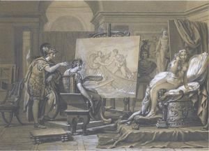 Jacques Louis David - Alexander, Apelles And Campaspe