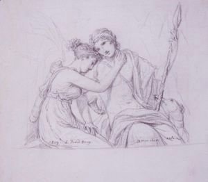 Jacques Louis David - Telemachus And Eucharis