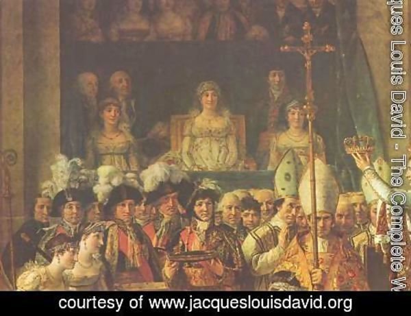Jacques Louis David - Le Sacre, detail