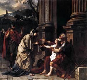 Jacques Louis David - Belisarius Receiving Alms 1781