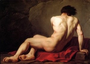 Jacques Louis David - Male Nude Known As Patroclus