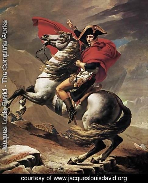 Jacques Louis David - Napoleon at the St. Bernard Pass 1801