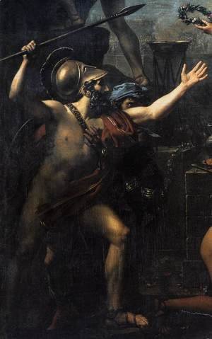 Jacques Louis David - Leonidas at Thermopylae (detail) 1814