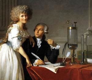Portrait of Antoine-Laurent and Marie-Anne Lavoisier (detail) 1788