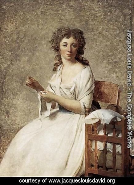 Jacques Louis David - Portrait of Madame Adelaide Pastoret 1791-92