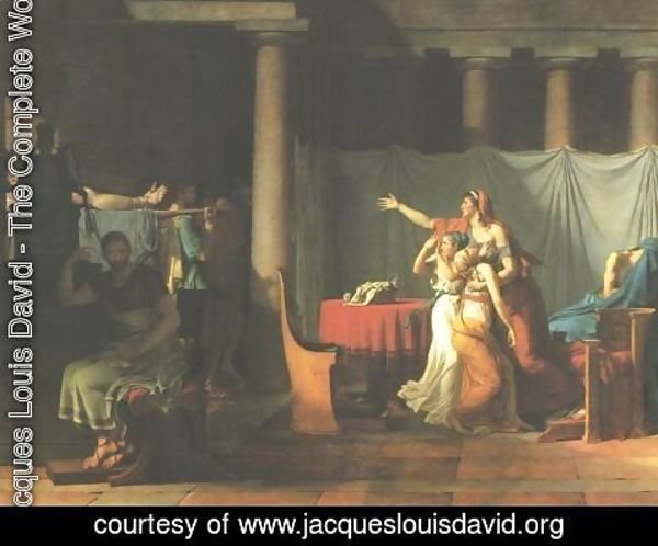 Jacques Louis David - Lictors Bringing Brutus the Bodies of His Sons