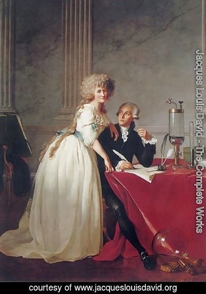 Jacques Louis David - Portrait of Monsieur Lavoisier and His Wife