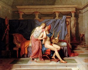 Jacques Louis David - The Courtship of Paris and Helen