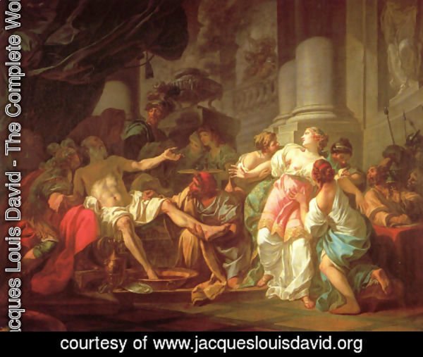 Jacques Louis David - The Death of Seneca