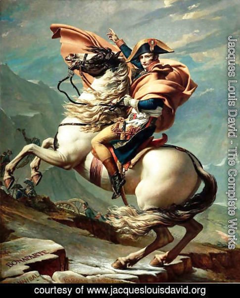 Jacques Louis David - Napoleon Crossing the Alps