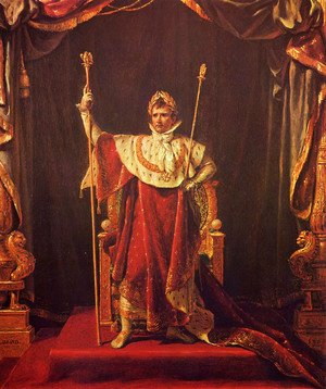 Jacques Louis David - Portrait of Napoleon in imperial garb