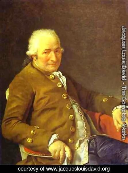 Jacques Louis David - Portrait Of Charles Pierre PeCoul Contractor Of Royal Buildings