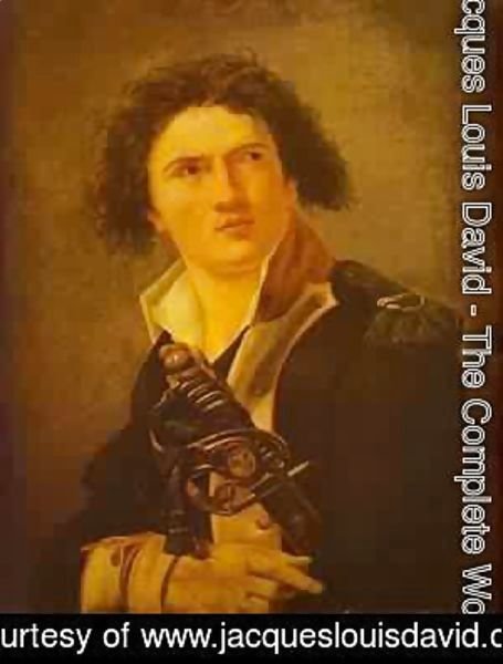 Jacques Louis David - Portrait Of Lazre Hoche 1793