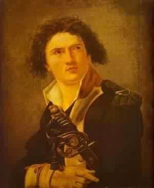 Jacques Louis David - Portrait Of Lazre Hoche 1793