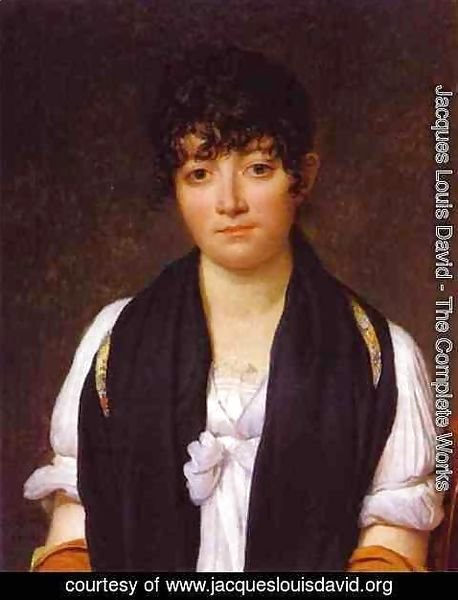 Jacques Louis David - Portrait Of Suzanne Le Pelletier De Saint Fargeau 1804