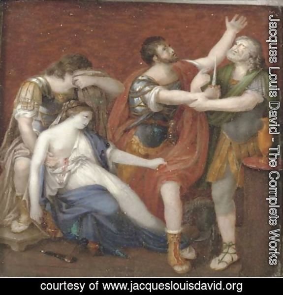Jacques Louis David - The Rape of Lucretia