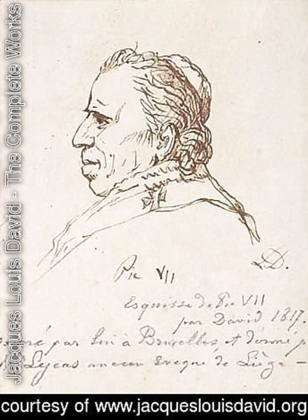 Jacques Louis David - Esquisse De Pie VII
