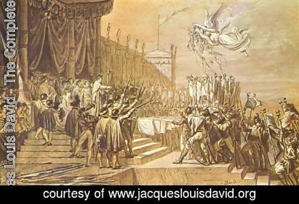 Jacques Louis David - Distribution of the eagle