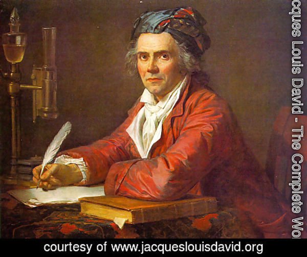 Jacques Louis David - Portrait of Alphonse Leroy 1783