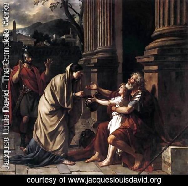 Jacques Louis David - Belisarius Receiving Alms 1781