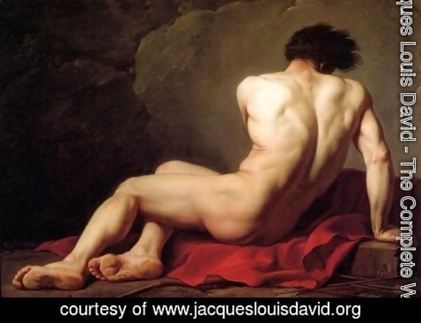 Jacques Louis David - Male Nude Known As Patroclus