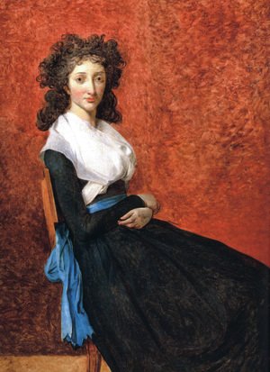 Jacques Louis David - Portrait Of Louise Trudaine