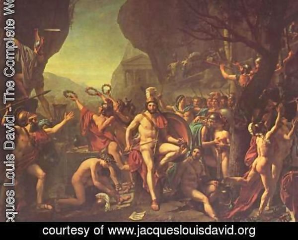 Jacques Louis David - Leonidas at Thermopylae 1814