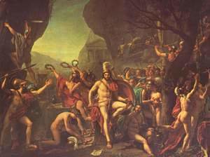 Jacques Louis David - Leonidas at Thermopylae 1814