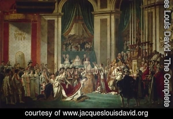 Jacques Louis David - Consecration of the Emperor Napoleon I and Coronation of the Empress Josephine 1805-07