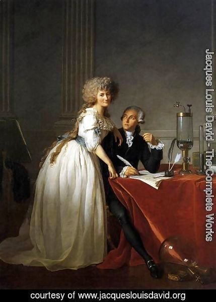 Jacques Louis David - Portrait of Antoine-Laurent and Marie-Anne Lavoisier 1788