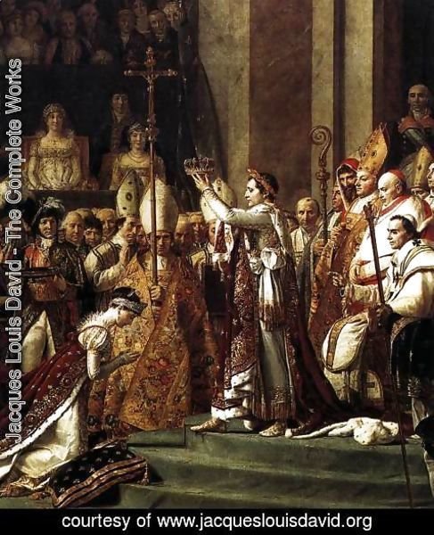 Jacques Louis David - Consecration of the Emperor Napoleon I (detail 2) 1805-07