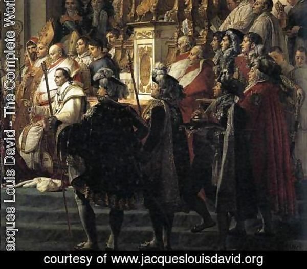 Jacques Louis David - Consecration of the Emperor Napoleon I (detail 3) 1805-07