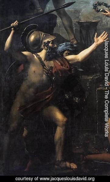 Jacques Louis David - Leonidas at Thermopylae (detail) 1814