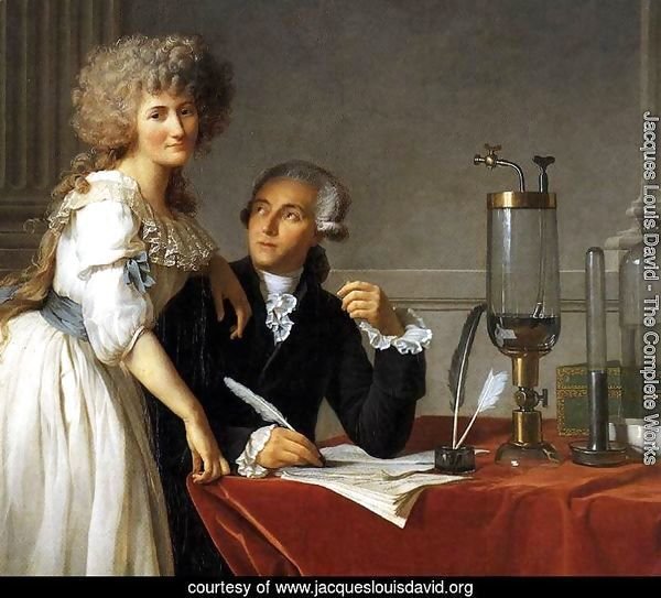 Portrait of Antoine-Laurent and Marie-Anne Lavoisier (detail) 1788